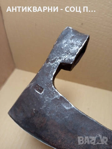 Стара Ръчно Кована Брадва 1.400кг Номер 6., снимка 7 - Антикварни и старинни предмети - 51644675