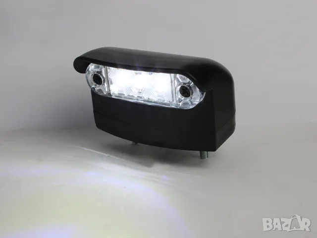 LED плафон за регистрационен номер 3 LED с черен корпус, снимка 3 - Аксесоари и консумативи - 55868995
