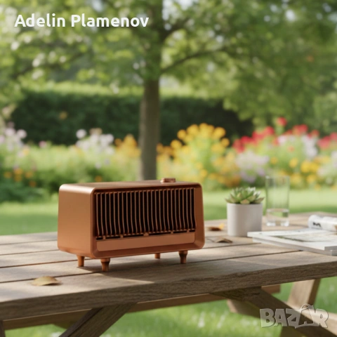 Bluetooth радио колонка AS25, 2x5W, 1800mAh – мощен звук и винтидж дизайн, снимка 4 - Радиокасетофони, транзистори - 53484461