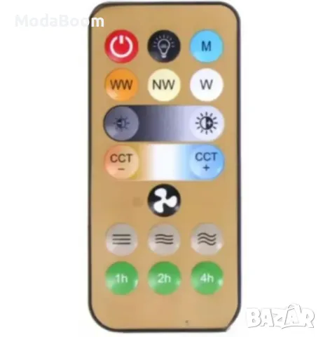 2в1 Smart LED RGB Лампа Вентилатор за таван с дистанционно управление, снимка 2 - Лед осветление - 48846355