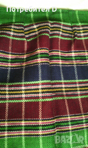 Домашно тъкана престилка от Ямболско. 62/73см. Не употребявана. Отлично запазена, Престилки, снимка 2 - Антикварни и старинни предмети - 36429688