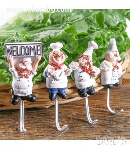 ЗАБАВНИ КУХНЕНСКИ ЗАКАЧАЛКИ, ФИГУРА НА ГОТВАЧ С КУКИЧКА - код 2945, снимка 5 - Други стоки за дома - 33906341