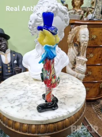 Murano статуетка винтиж италианска фигура клоун , снимка 7 - Статуетки - 49483910