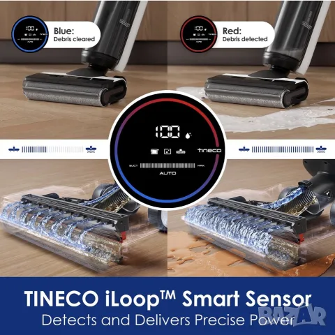 Прахосмукачка за сухо и мокро Tineco Floor ONE S5 Smart, снимка 3 - Прахосмукачки - 56075784