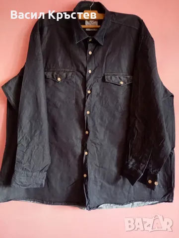  Дънкови ризи 5 бр. - "Club Marine" НОВИ, - Стари вратовръзки, - Каубойска и Филцова шапки, снимка 2 - Ризи - 48862303