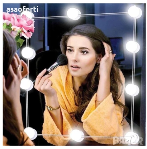 Комплект 10 броя LED крушки за огледало, снимка 2 - Други - 51610261