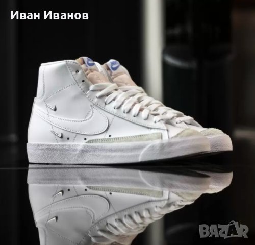 маратонки /кецове Nike Blazer Mid 77 White номер 39 , снимка 4 - Маратонки - 40998756