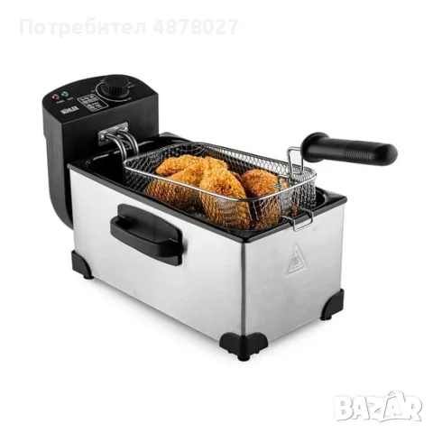 Фритюрник Muhler 3.0 Л, неръждаема стомана, снимка 4 - Фритюрници - 55767461