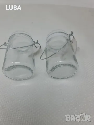 комплект стъклени буркани за чаени свещи, снимка 5 - Декорация за дома - 48482550