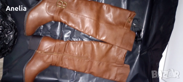 Високи Дамски Зимни Ботуши на дебел ток 38 39 40 , снимка 3 - Дамски ботуши - 52577252