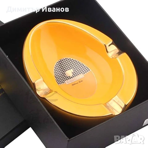Cohiba керамичен пепелник за 3 пури, снимка 4 - Други - 50991811