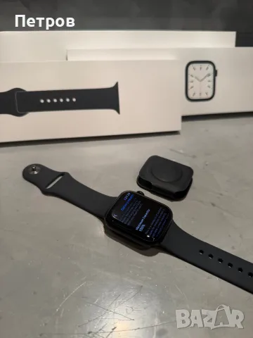 100% батерия! КАТО ЧИСТО НОВ Apple Watch 7 45 mm GPS Midnight, снимка 9 - Смарт часовници - 56075566