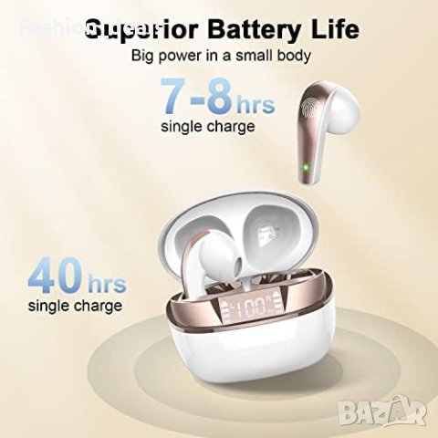 Нови Bluetooth 5.3 Безжични Слушалки, HD Микрофон, IP7 Защита, снимка 5 - Bluetooth слушалки - 42712871