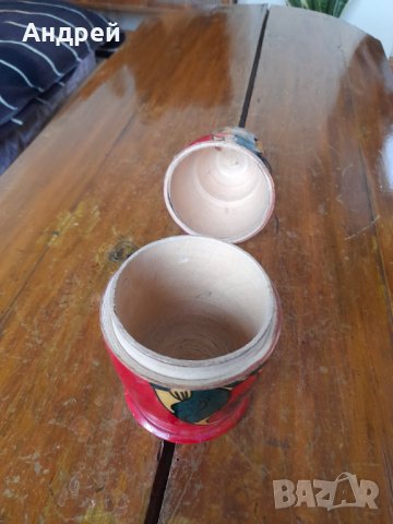 Стара Матрьошка #14, снимка 5 - Други ценни предмети - 40415902