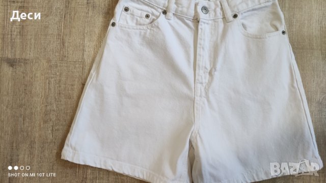 Pull&Bear дънкови панталонки с висока талия , снимка 8 - Къси панталони и бермуди - 41349367