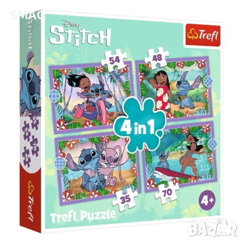 Пъзел Лило и Стич Lilo & Stitch 4 в 1 S_1246395