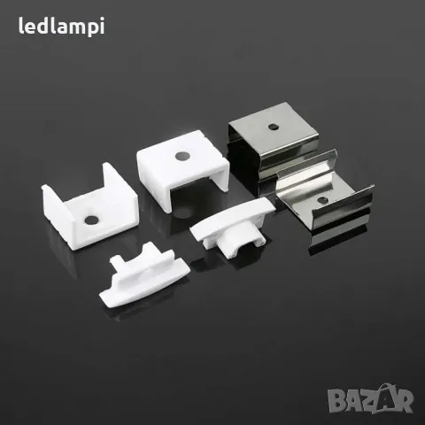 Алуминиев Профил За Вграждане 2000х24,7х7mm MILKY, снимка 3 - Лед осветление - 50303325