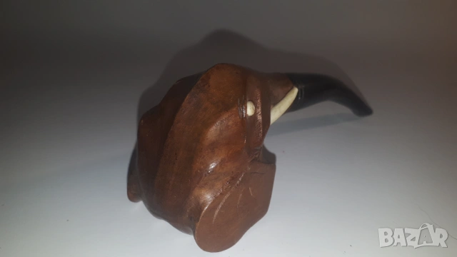 Дървена лула с формата на слон, снимка 8 - Антикварни и старинни предмети - 53358517