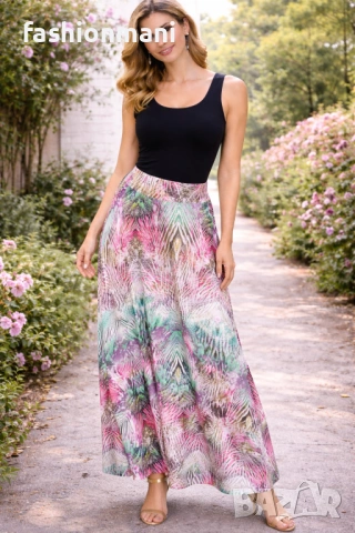 Дълга разкроена пола 18 модела - код 1185, снимка 6 - Поли - 49664916