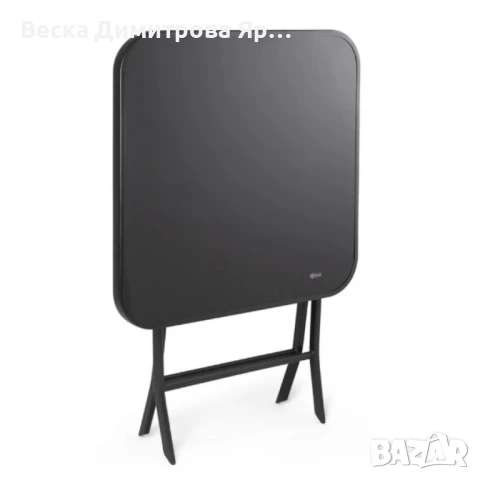 Сгъваема маса Muhler, със стъклен плот, снимка 2 - Други стоки за дома - 50463707