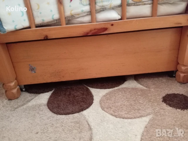 Продавам детско креватче от дърво, снимка 3 - Бебешки легла и матраци - 51326467