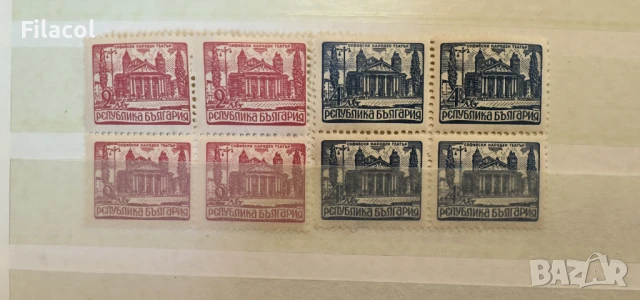 България Народен театър 1947 г. Карета MNH