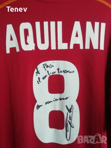 AS Roma Aquilani подписана нова оригинална тениска футболна фланелка Рома Акуилани автограф Kappa , снимка 3 - Тениски - 41497498