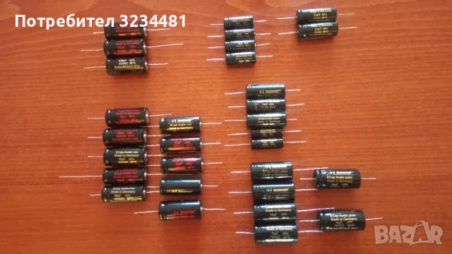 Продавам аудиофилски кондензатори,бобини и резистори Mundorf, снимка 3 - Тонколони - 47249062