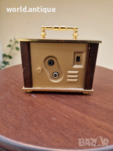 Рядък антикварен колекционерски оригинален японски будилник Rhythm, снимка 6 - Антикварни и старинни предмети - 52270160