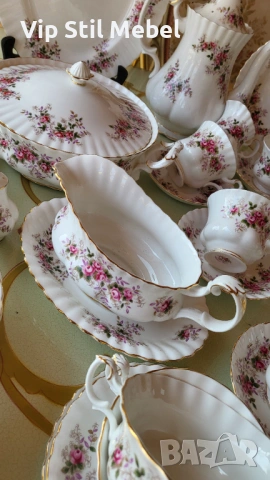 Сервиз за хранене и кафе Royal Albert, Lavender Rose , снимка 3 - Сервизи - 53869490