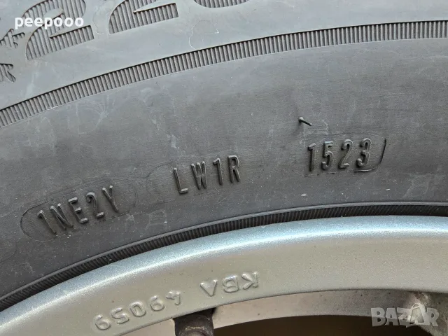 Алуминиеви джанти 5x114,3 с зимни гуми Дънлоп 225/65/17 Honda CR-V, снимка 9 - Гуми и джанти - 55988739