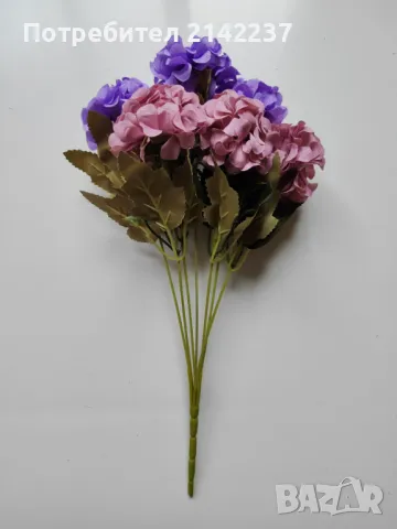 Изкуствени цветя букет 35см различни цветове, снимка 8 - Изкуствени цветя - 47466731