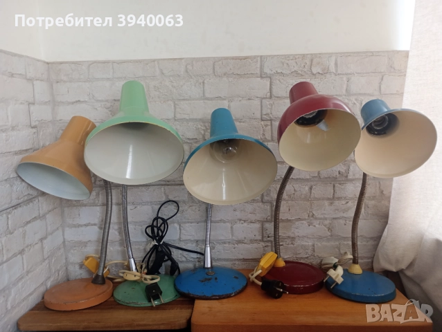 Стара настолна лампа работна колекция, снимка 15 - Други ценни предмети - 50646061