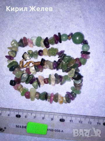 РАЗКОШНО СКЪПОЦЕННО РЕТРО АРТ КОЛИЕ от НАТУРАЛНИ КАМЪНИ НЕФРИТ АМЕТИСТ КВАРЦ ПЛАНИНСКИ КРИСТАЛ 26388, снимка 13 - Колиета, медальони, синджири - 41389428