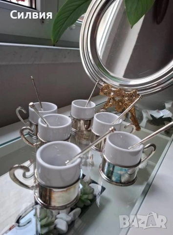 Ретро комплект за еспресо , снимка 2 - Сервизи - 53604629