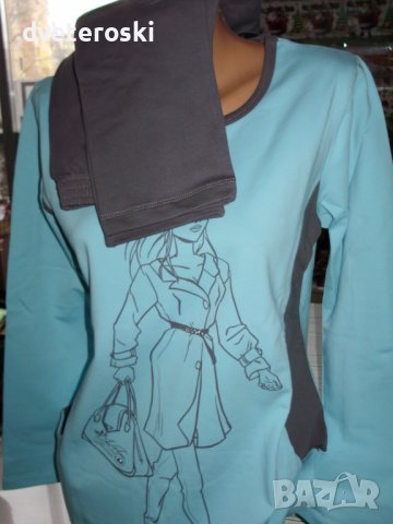 Дамска пижама интерлог размер С, М и L, снимка 15 - Пижами - 39051730