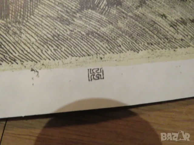 Голяма Стара картина - Рилски манастир - рисувана 70те г. - една картина от професионалист - Елка Бу, снимка 5 - Картини - 49936478