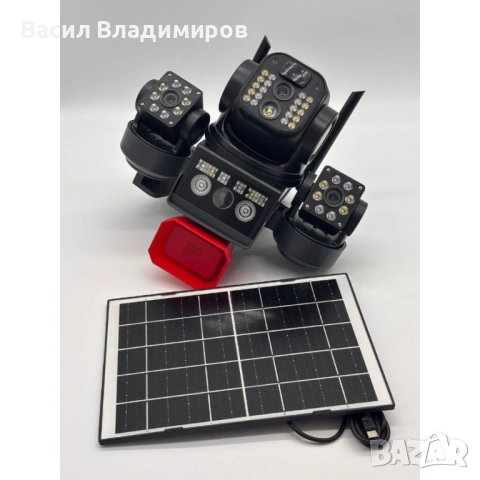 СОЛАРНА ОХРАНИТЕЛНА КАМЕРА SUNVISION – 16 MP, 3 ОБЕКТИВА, АЛАРМА , 4G - SIM карта, снимка 4 - Комплекти за видеонаблюдение - 53506745