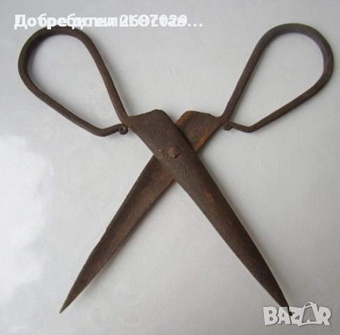 Стари ножици, ковано желязо - голяма кована ножица - 3 бр. различни, снимка 10 - Антикварни и старинни предмети - 28975048
