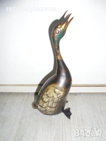№ 8518  стара метална фигурка на патица  , снимка 5 - Други ценни предмети - 53688164