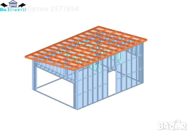 Конструкция за Гараж,Паркинг-33.5м²-6,7м x 5м, снимка 5 - Строителни материали - 44177280