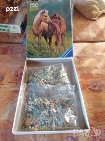 Пъзел "Two Island Ponies” Ravensburger 1980г. 750 части, снимка 2 - Пъзели - 53699042