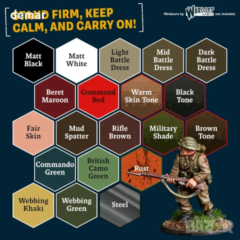 The Army Painter, Исторически: Комплект британски бои за Втората световна война, снимка 4 - Други игри - 50421904