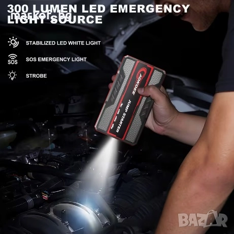 Стартерно устройство Jump starter подаване на ток PowerBank, снимка 4 - Аксесоари и консумативи - 52938904