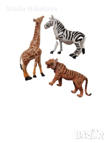 Играчка комплект 3 диви животни