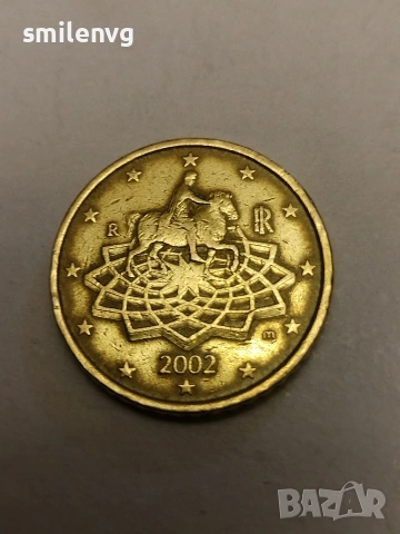 2002 Италия , снимка 2 - Нумизматика и бонистика - 53297946