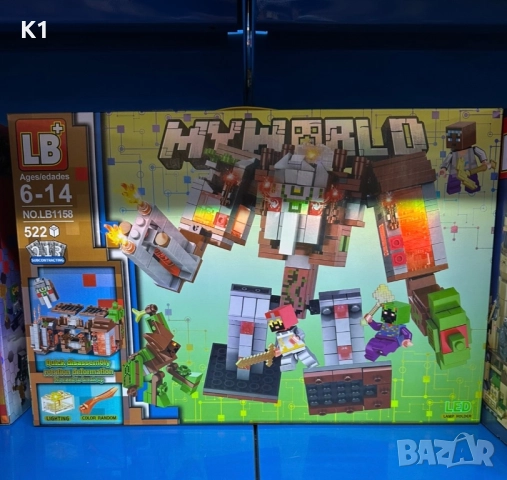 Конструктор Майнкрафт 522 части Minecraft