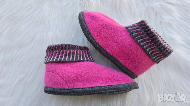 Детски пантофи - вълна №34 НОВИ, снимка 3 - Детски пантофи - 52859180