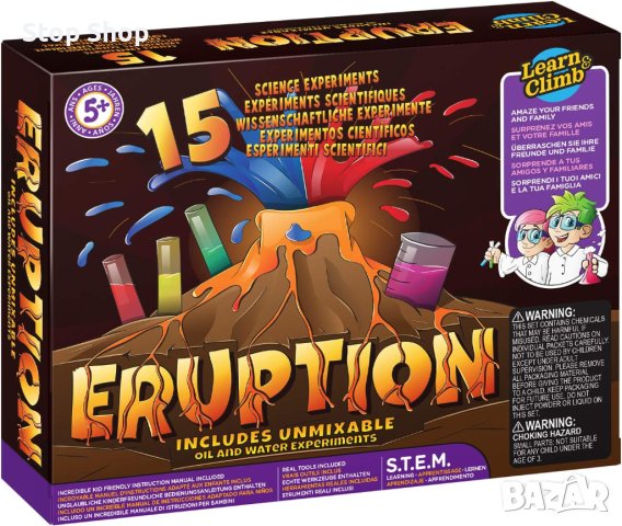 Вулкан 15 научни експеримента Eruption Stem , снимка 2 - Игри и пъзели - 41785281