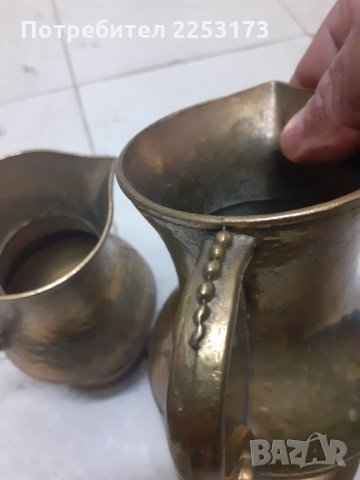 Две масивни месингови кани от Дания,лот., снимка 4 - Декорация за дома - 35767326